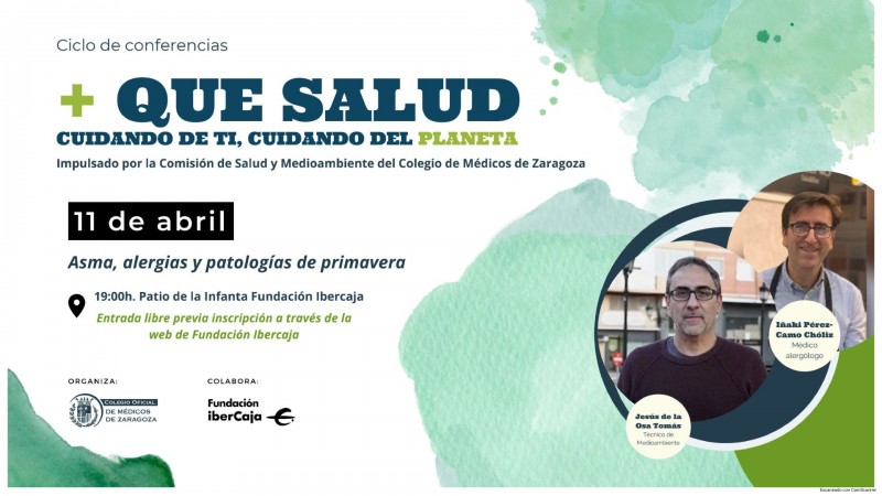 Salud y medioambiente en el ciclo Más Que Salud del Colegio de Médicos de Zaragoza