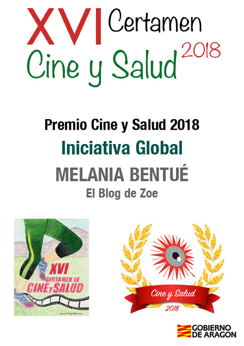 Melania Bentué . Premio Cine y Salud 2018 . Periodista Zaragoza